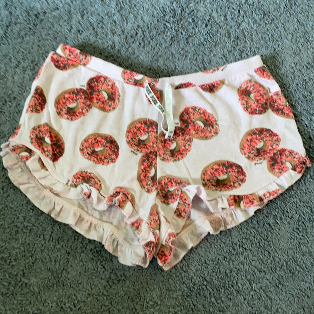 Pink pajama shorts